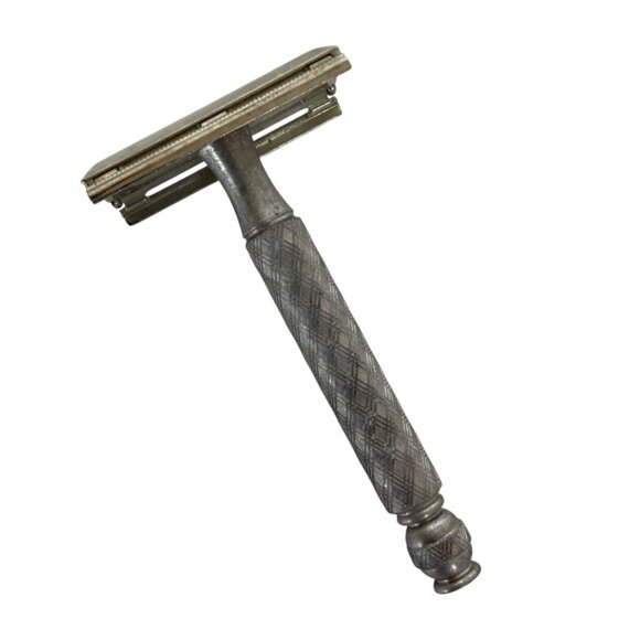 Vintage Ball End Gillette Tech Double Edge Safety Razor USA - Picture 1 of 8